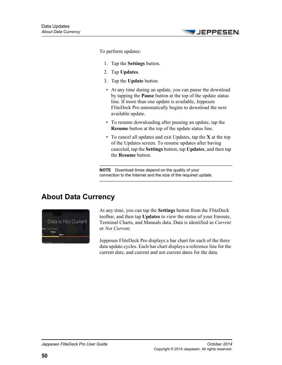 About data currency | Jeppesen FliteDeck Pro (iOS) User Manual | Page 57 / 59