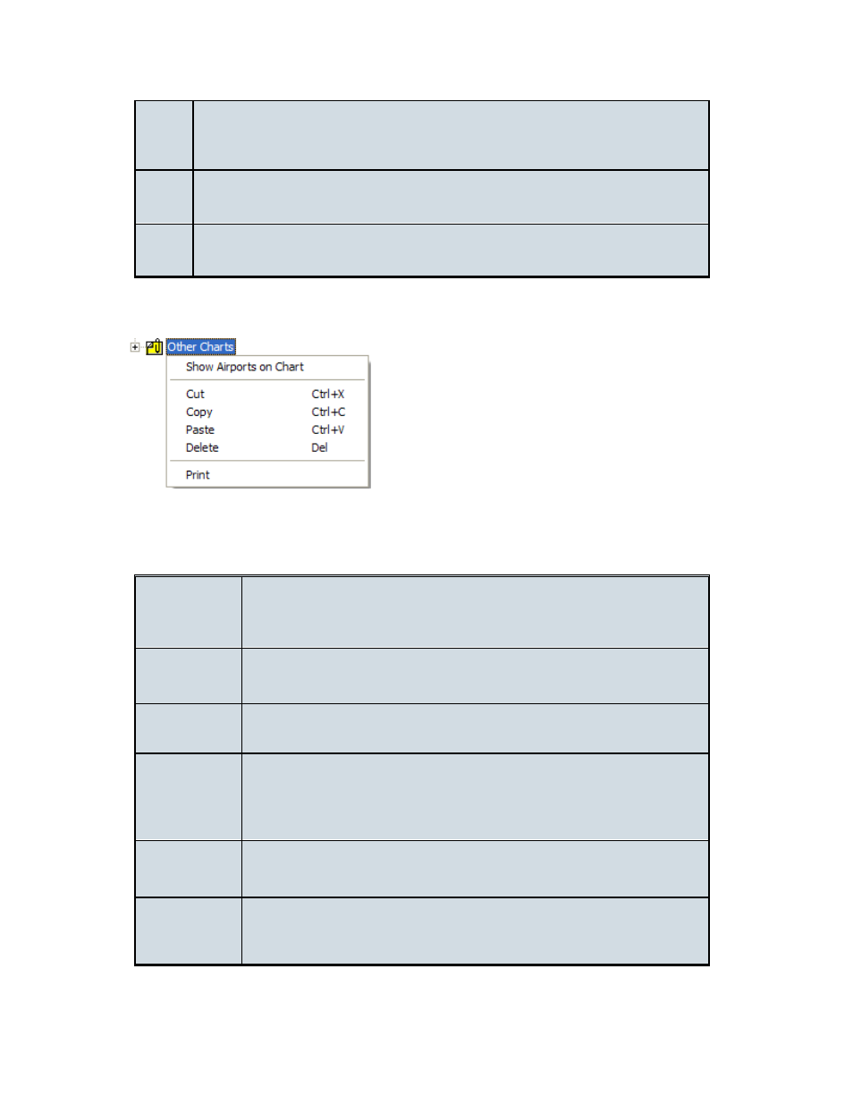 Routepack other charts right-click menu | Jeppesen JeppView 3 User Manual | Page 105 / 273
