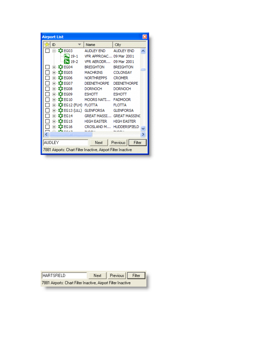 Airport search, Column searching, Search | Searching for a specific airport | Jeppesen JeppView 3 User Manual | Page 136 / 273