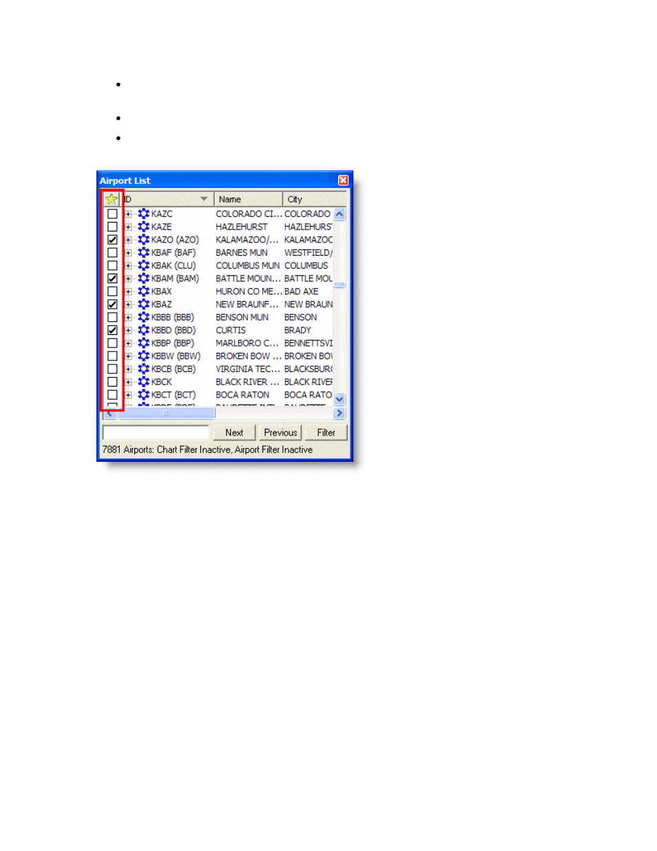 Sorting favorite airports | Jeppesen JeppView 3 User Manual | Page 138 / 273