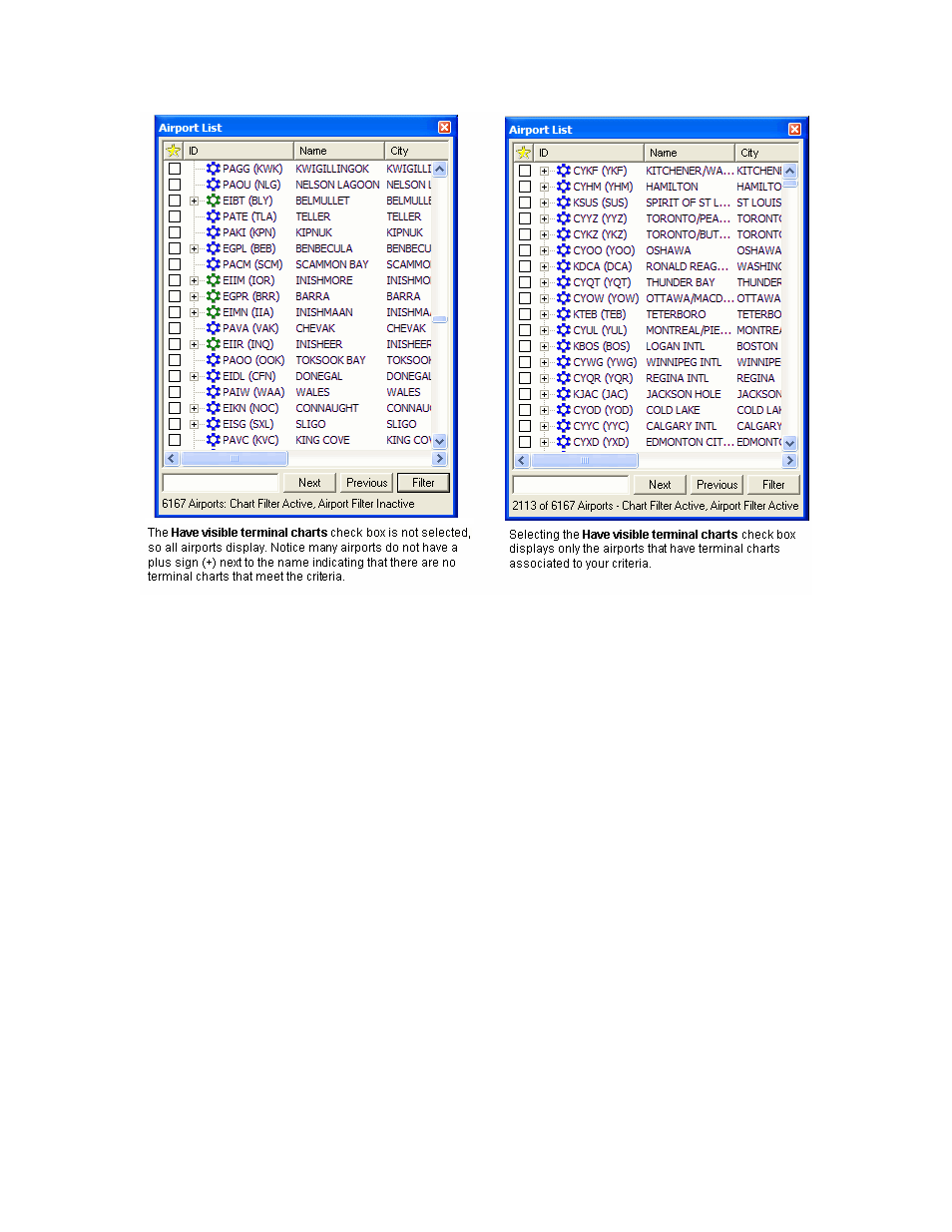 Notams view, Terminal chart notams, Notams | Viewing terminal chart notams | Jeppesen JeppView 3 User Manual | Page 170 / 273