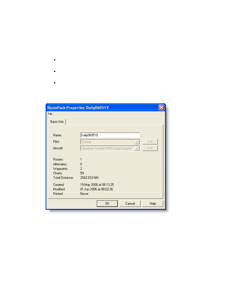Creating a route, Create a, New route | Jeppesen JeppView 3 User Manual | Page 182 / 273