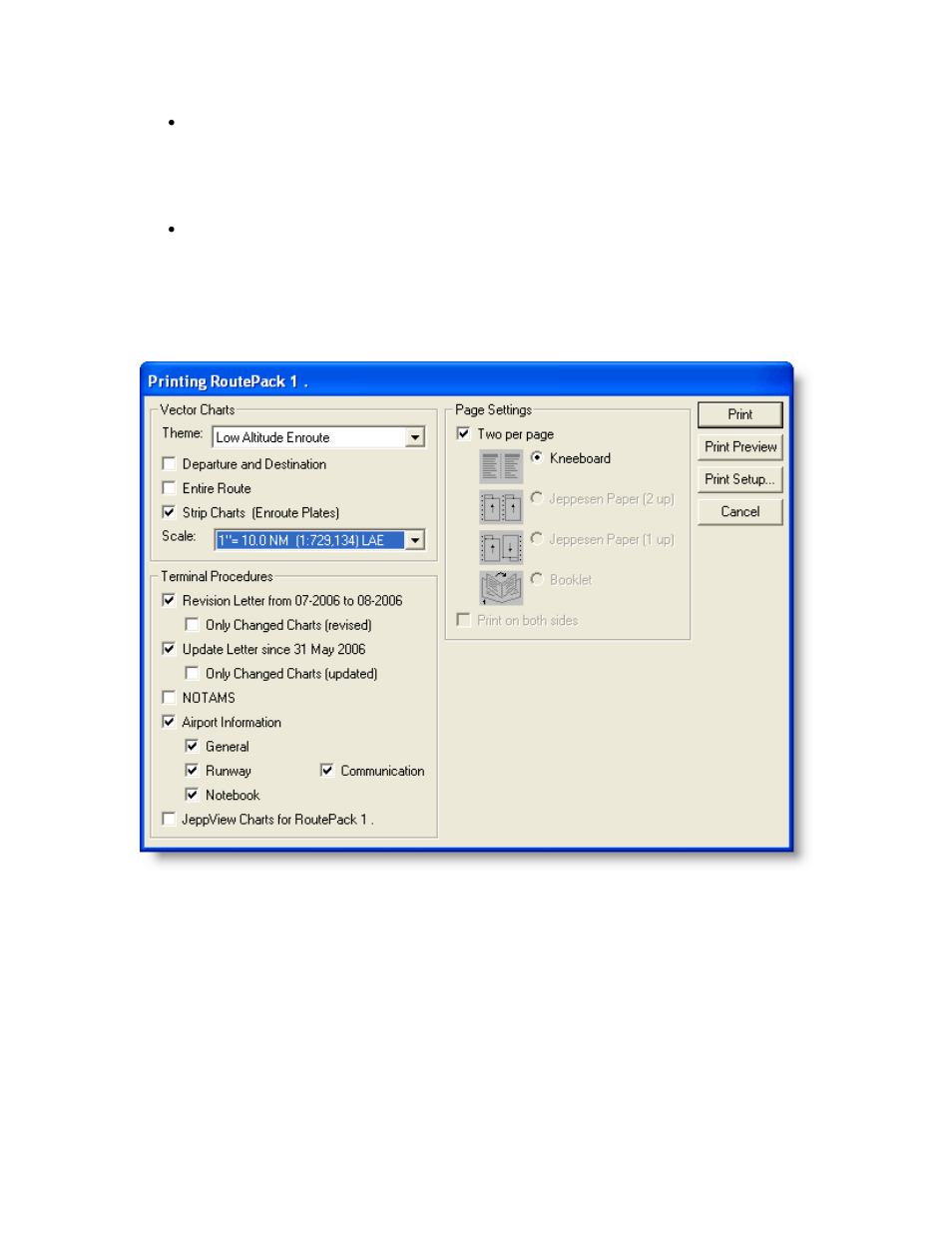 Vector charts, Terminal procedures | Jeppesen JeppView 3 User Manual | Page 209 / 273
