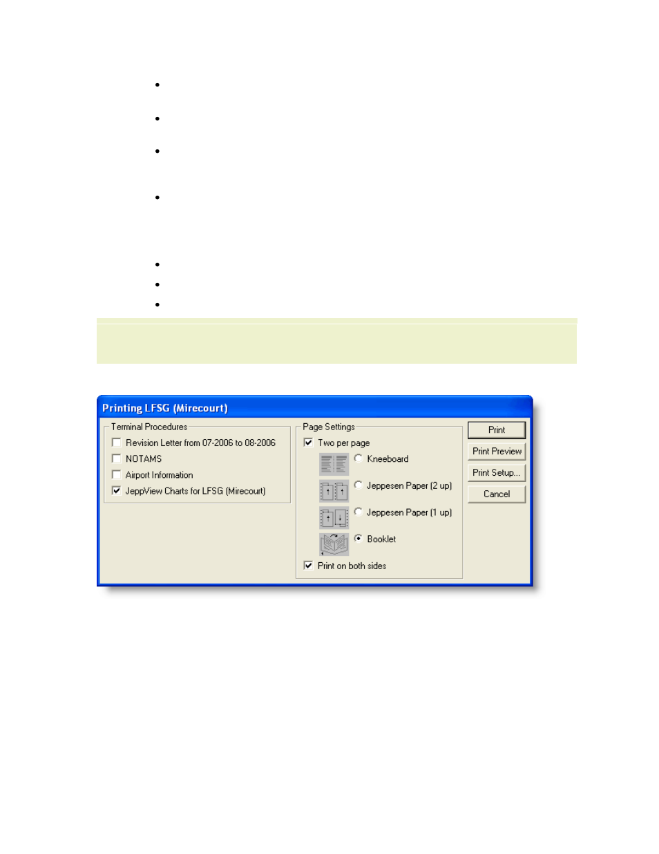 Printing charts for multiple airports | Jeppesen JeppView 3 User Manual | Page 223 / 273