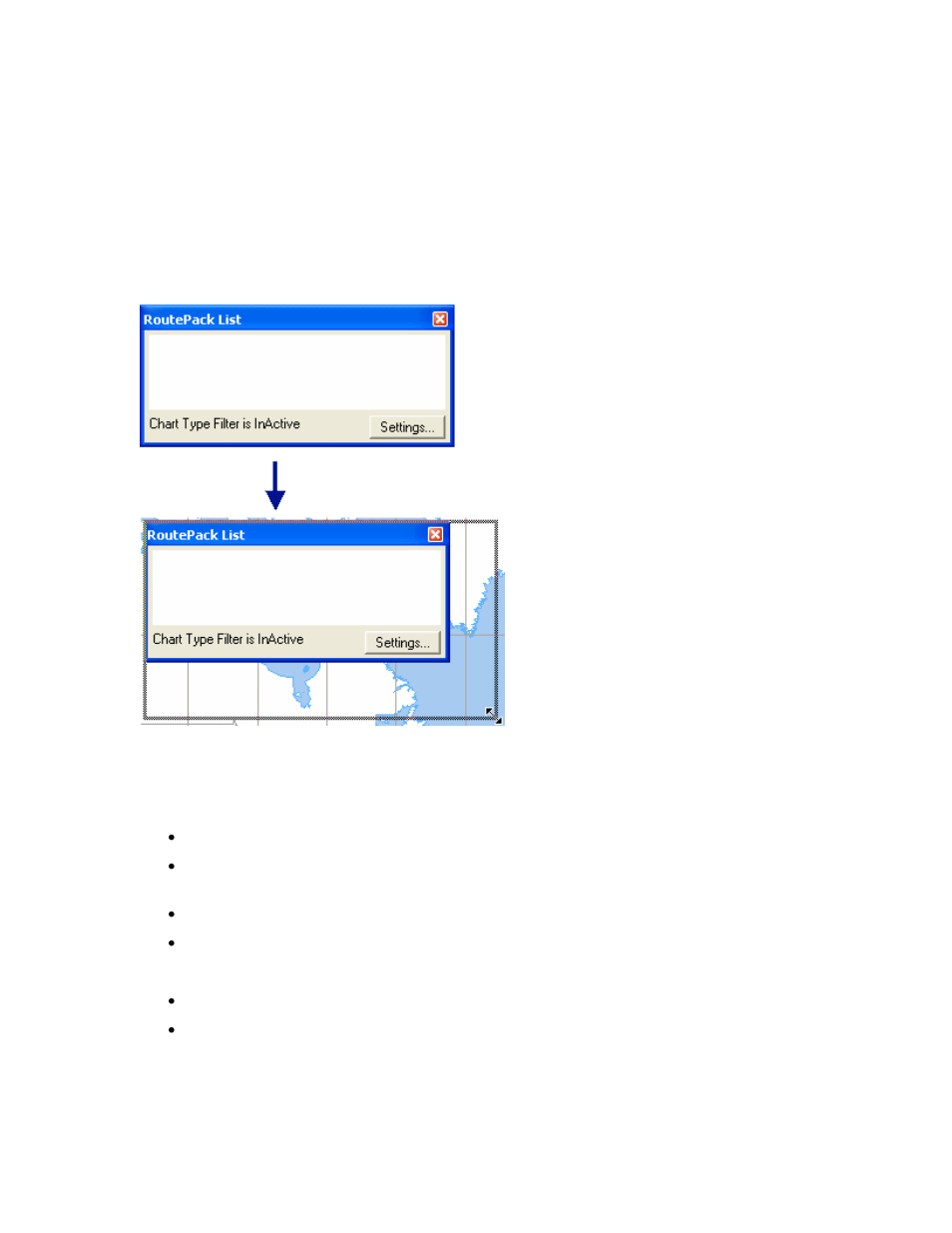 Hiding a list window, Right-click menus | Jeppesen JeppView 3 User Manual | Page 94 / 273