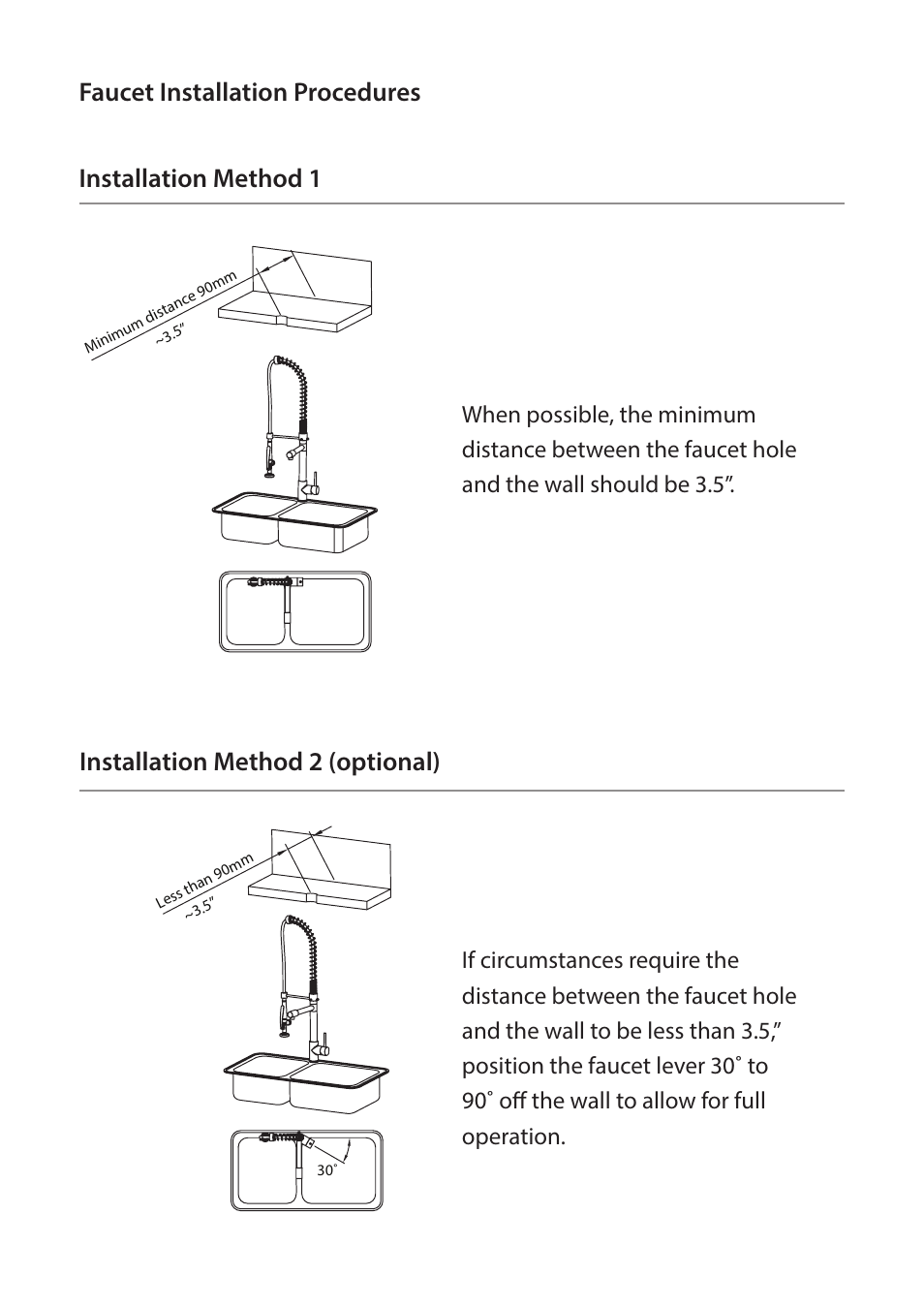 Faucet installation procedures | Kraus KHU123-32-KPF1602-KSD30 User Manual | Page 5 / 12