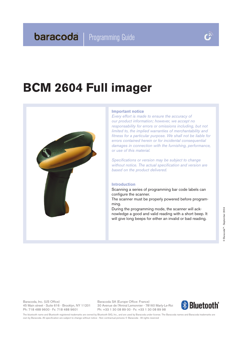 Baracoda BCM 2604 User Manual | 49 pages