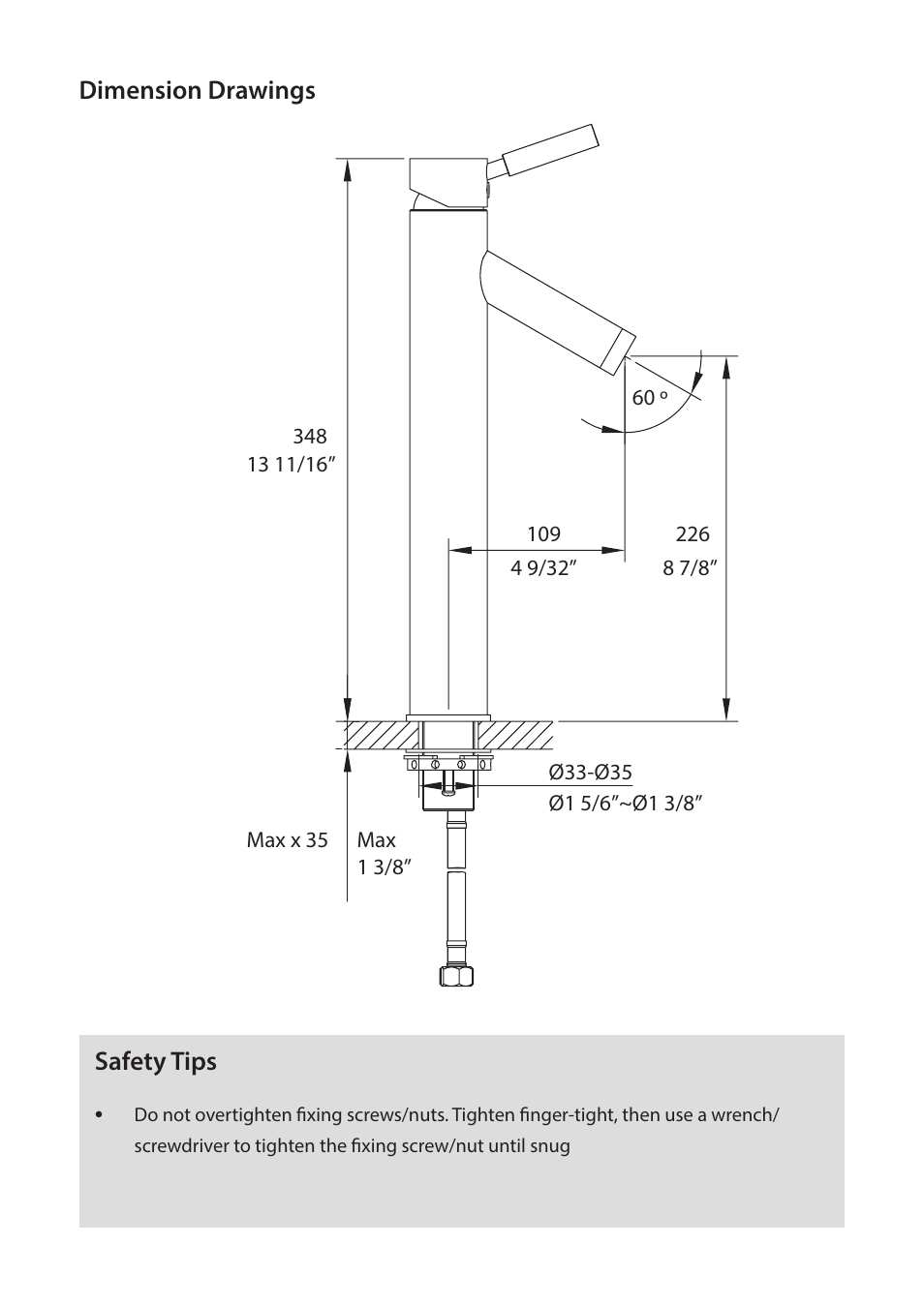 Flush the pipes do not disassemble | Kraus FVS-1002 User Manual | Page 5 / 12
