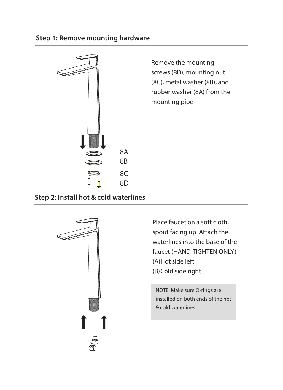 Step 1 step 2 step 5, Step4 step 3 | Kraus KEF-15300 User Manual | Page 6 / 12