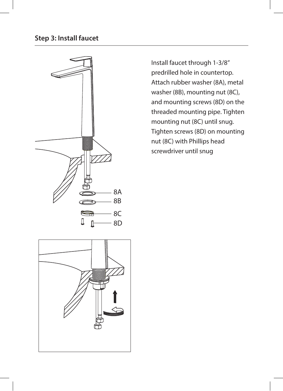 Step 1 step 2 step 5, Step4 step 3 | Kraus KEF-15300 User Manual | Page 7 / 12