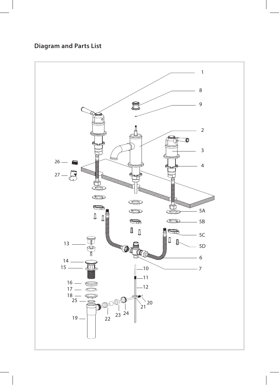 Diagram and parts list | Kraus KEF-15603 User Manual | Page 4 / 16