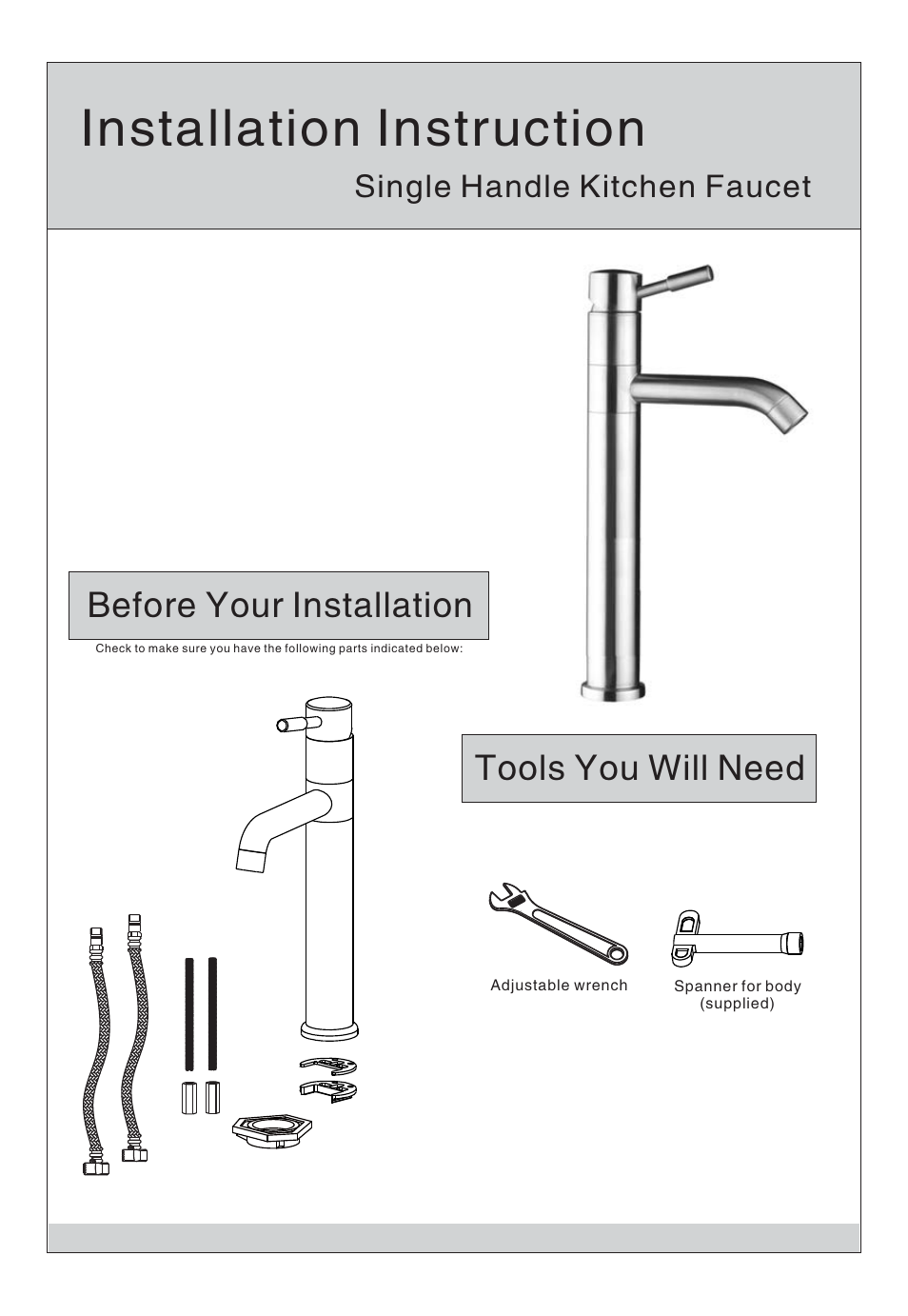 Kraus C-GVS-910-15mm-2180 User Manual | 6 pages