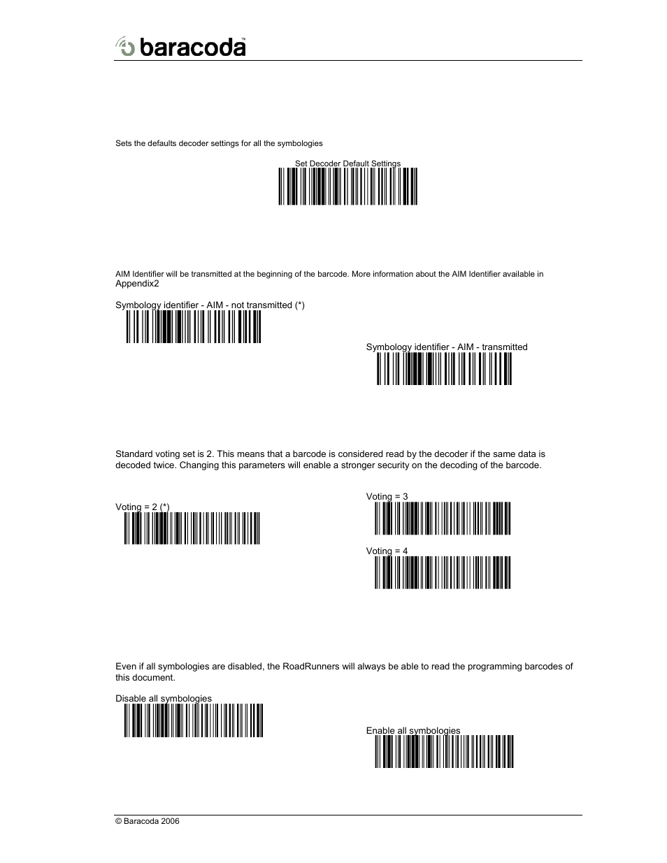 3/ decoder settings | Baracoda BRR-L User Manual | Page 15 / 29