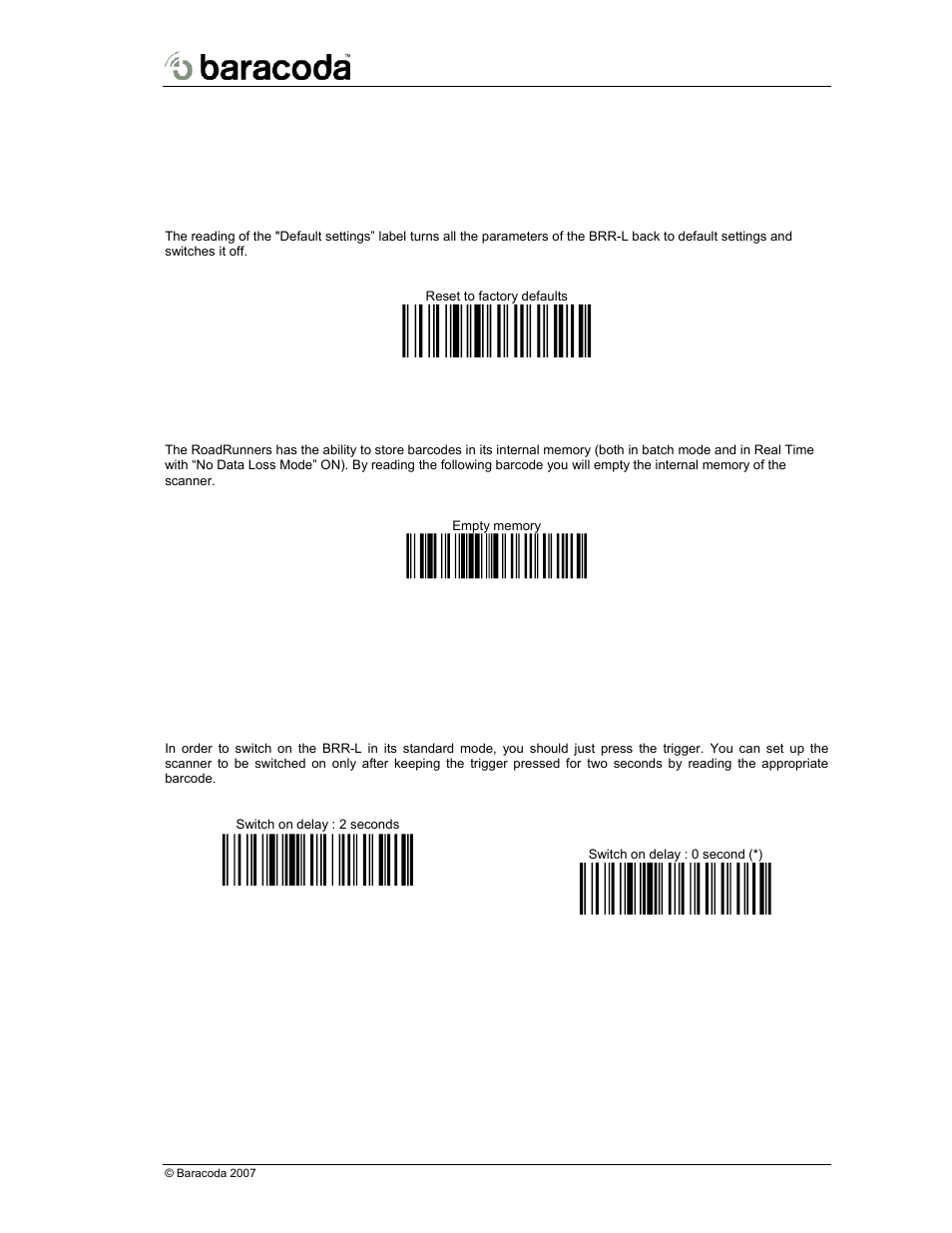 2/ general configuration | Baracoda BRR-L User Manual | Page 4 / 29