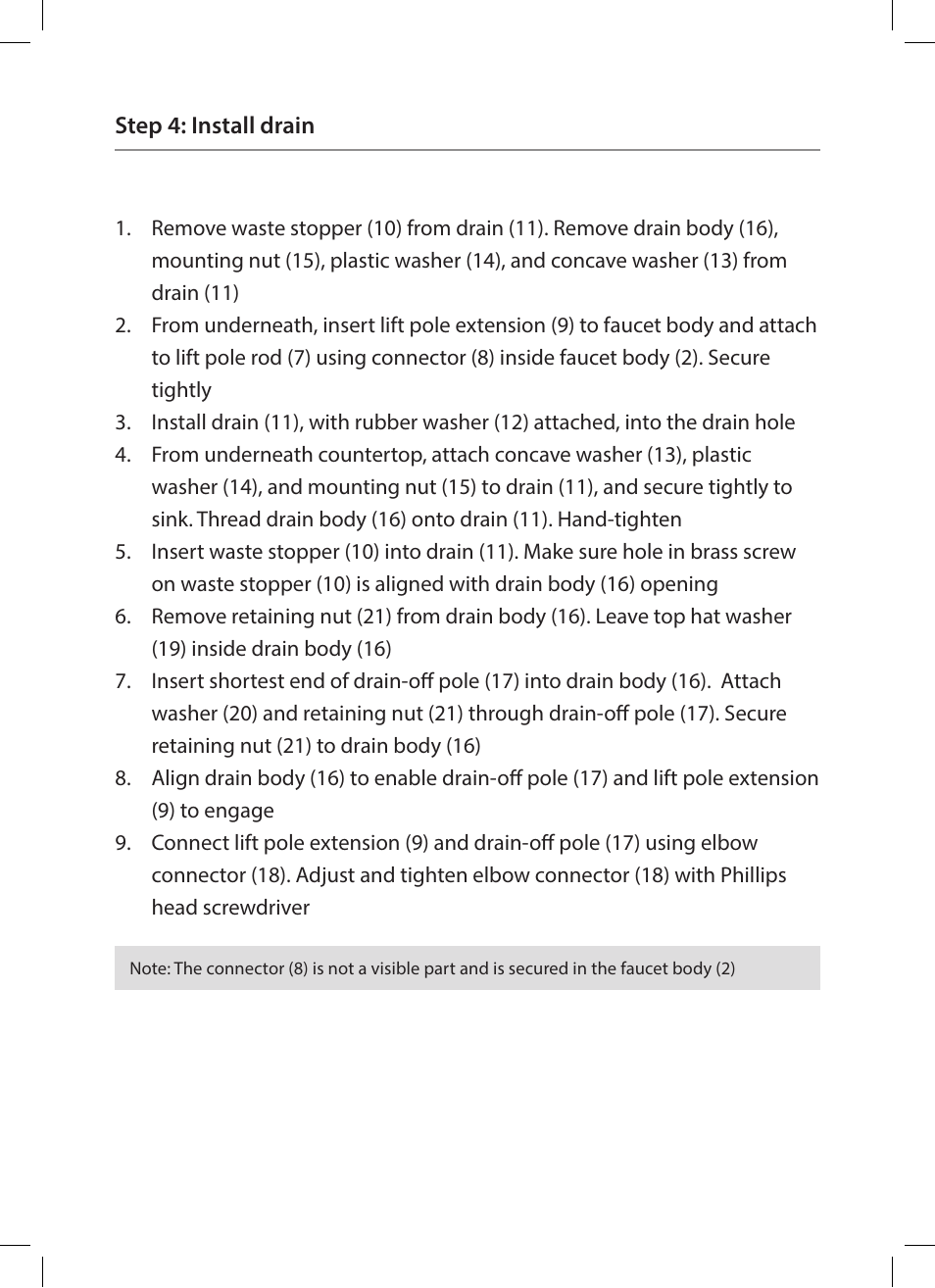 Kraus KEF-15003 User Manual | Page 10 / 16
