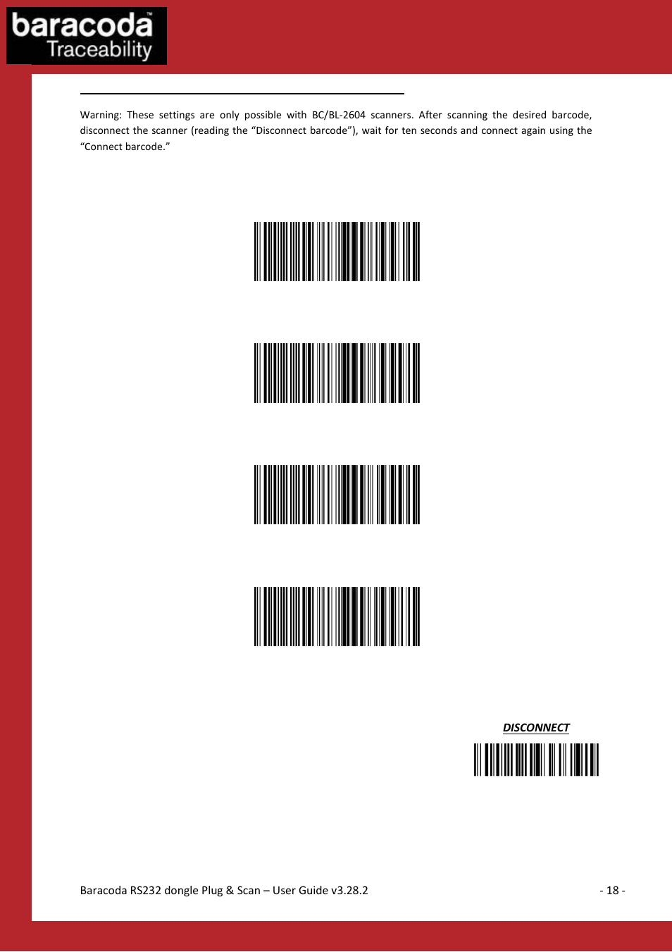 Baracoda BLUETOOTH RS232RS232 User Manual | Page 18 / 21