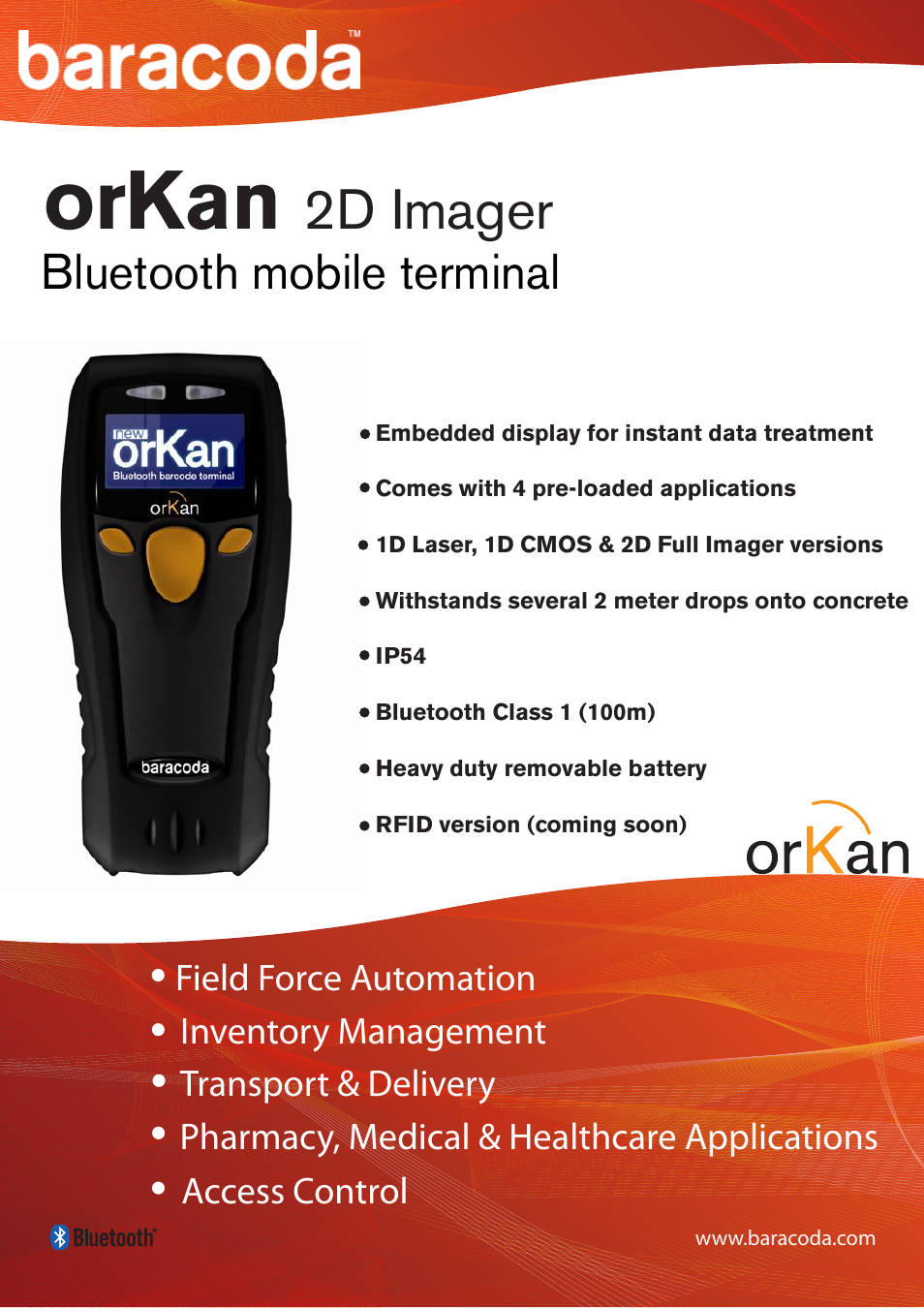 Baracoda orKan 2D Imager User Manual | 2 pages