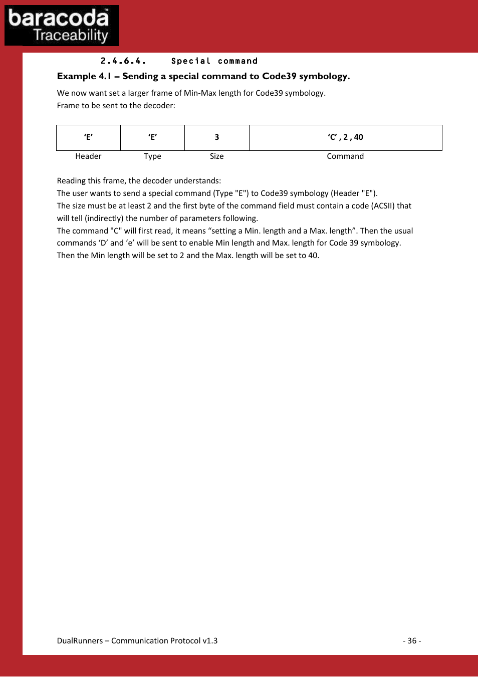 Baracoda Barcode Reader User Manual | Page 36 / 83