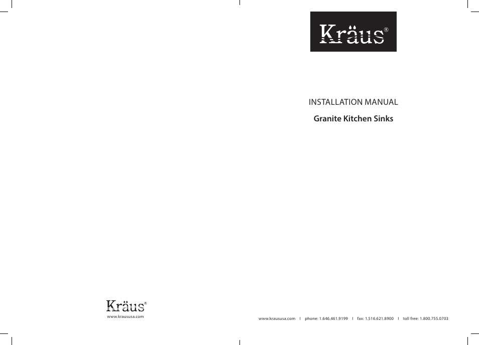 Kraus KGU-434B User Manual | 4 pages