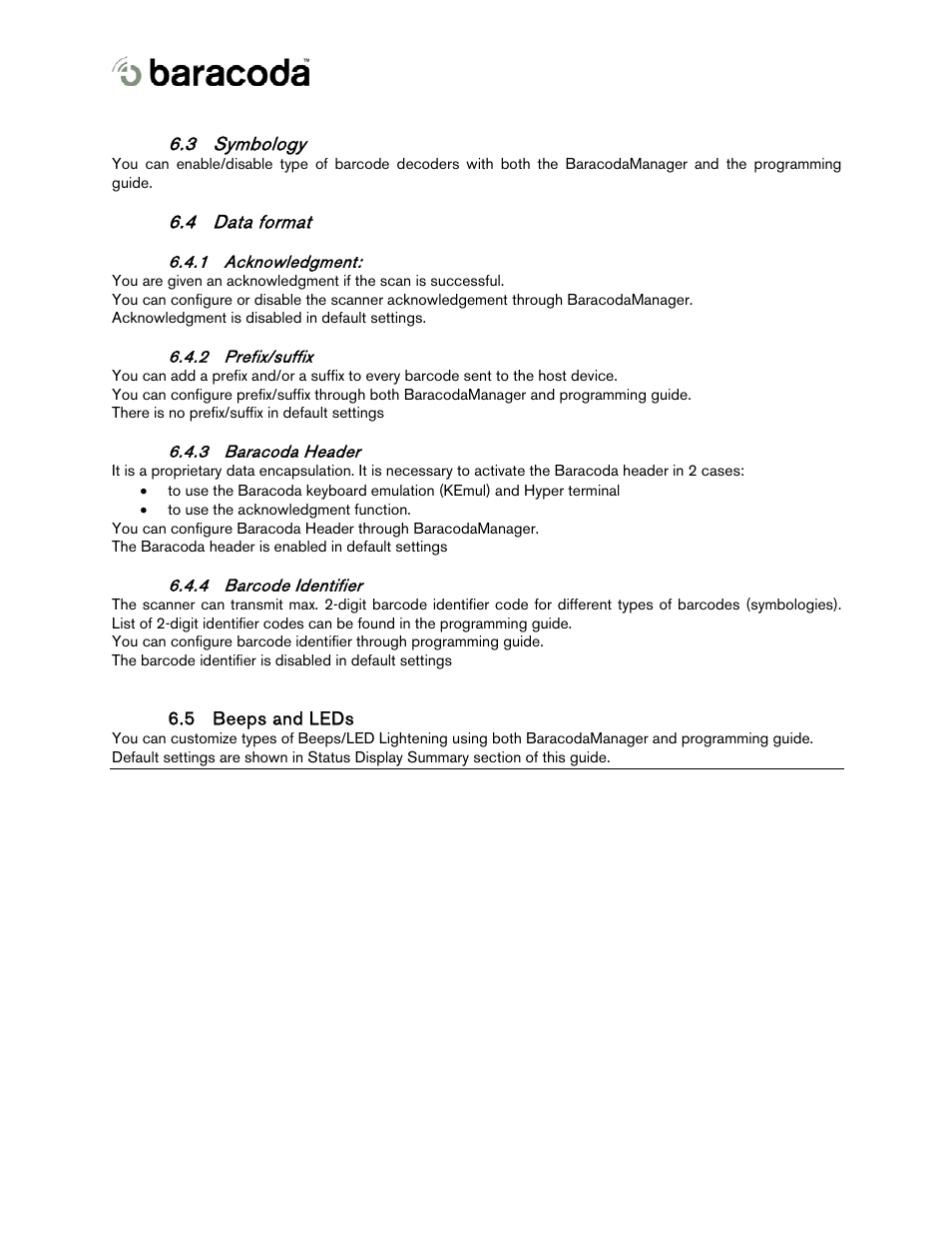 Baracoda 2604 User Manual | Page 7 / 9
