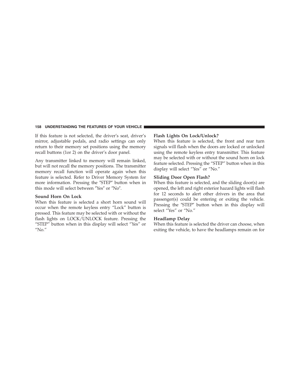 Dodge 2005 Grand Caravan User Manual | Page 158 / 480