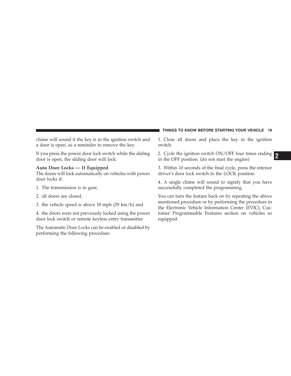 Dodge 2005 Grand Caravan User Manual | Page 19 / 480