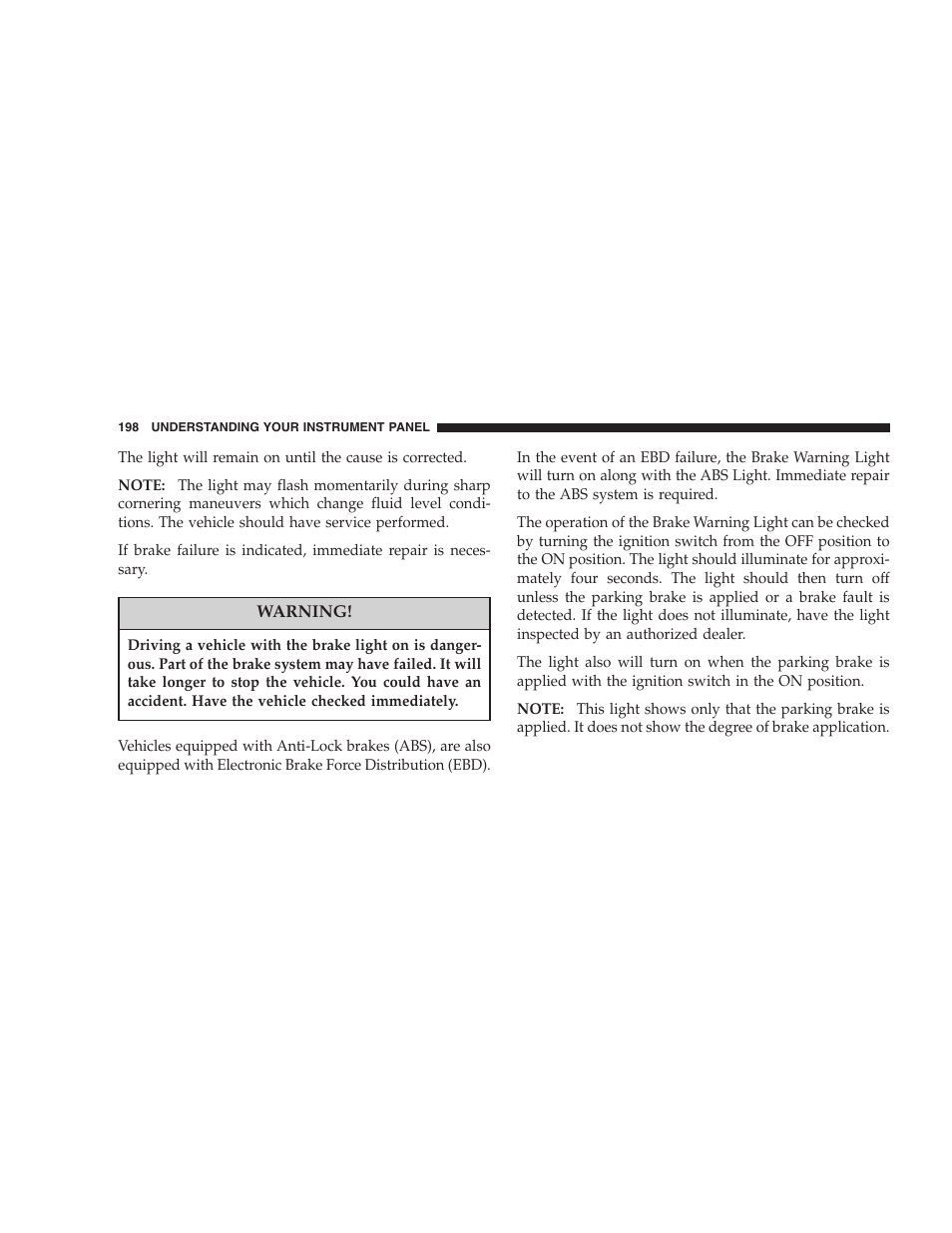 Dodge 2005 Grand Caravan User Manual | Page 198 / 480