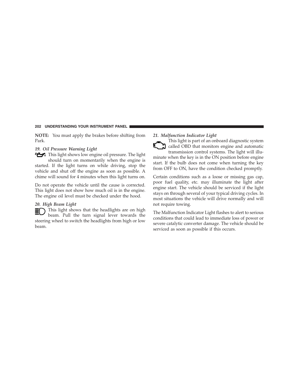 Dodge 2005 Grand Caravan User Manual | Page 202 / 480