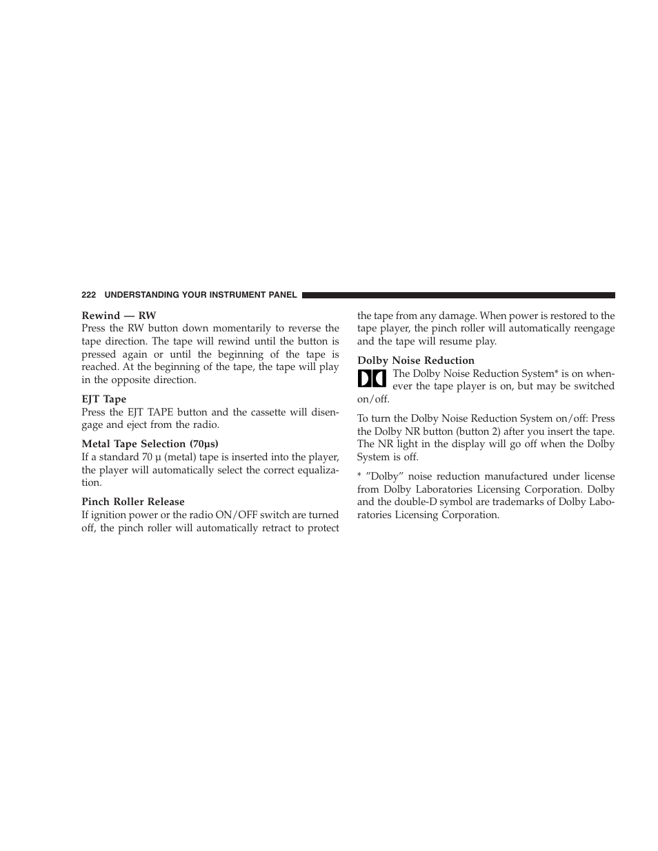 Dodge 2005 Grand Caravan User Manual | Page 222 / 480
