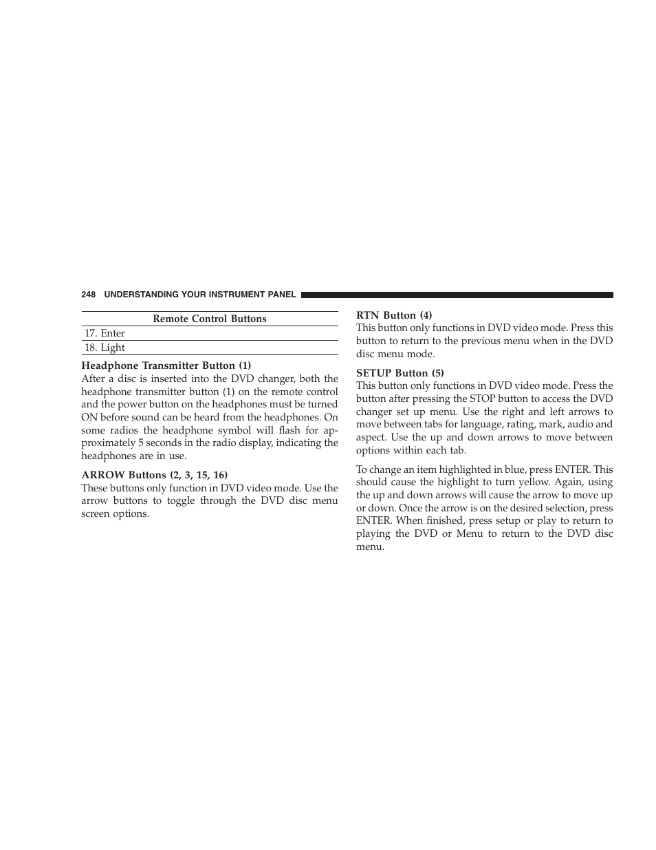 Dodge 2005 Grand Caravan User Manual | Page 248 / 480