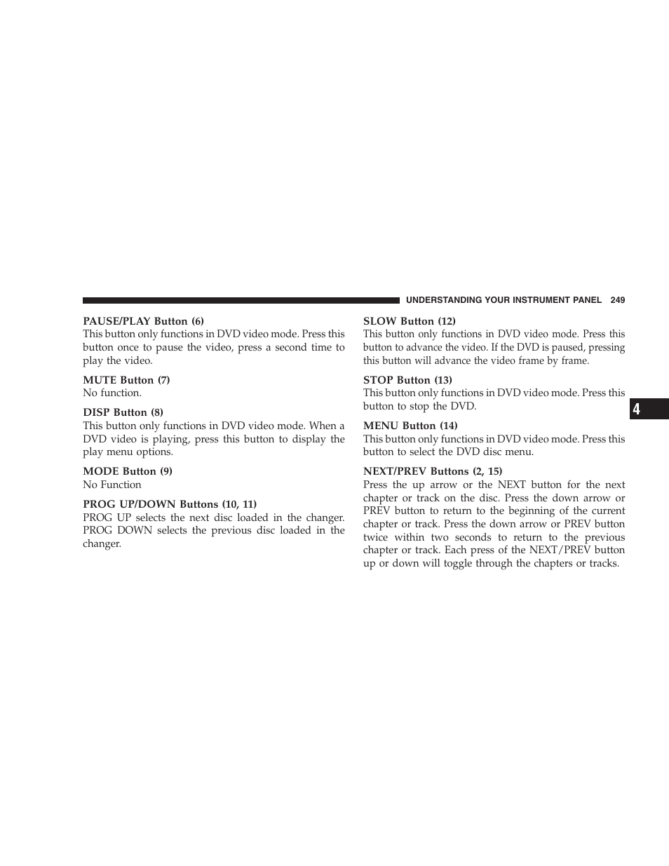 Dodge 2005 Grand Caravan User Manual | Page 249 / 480