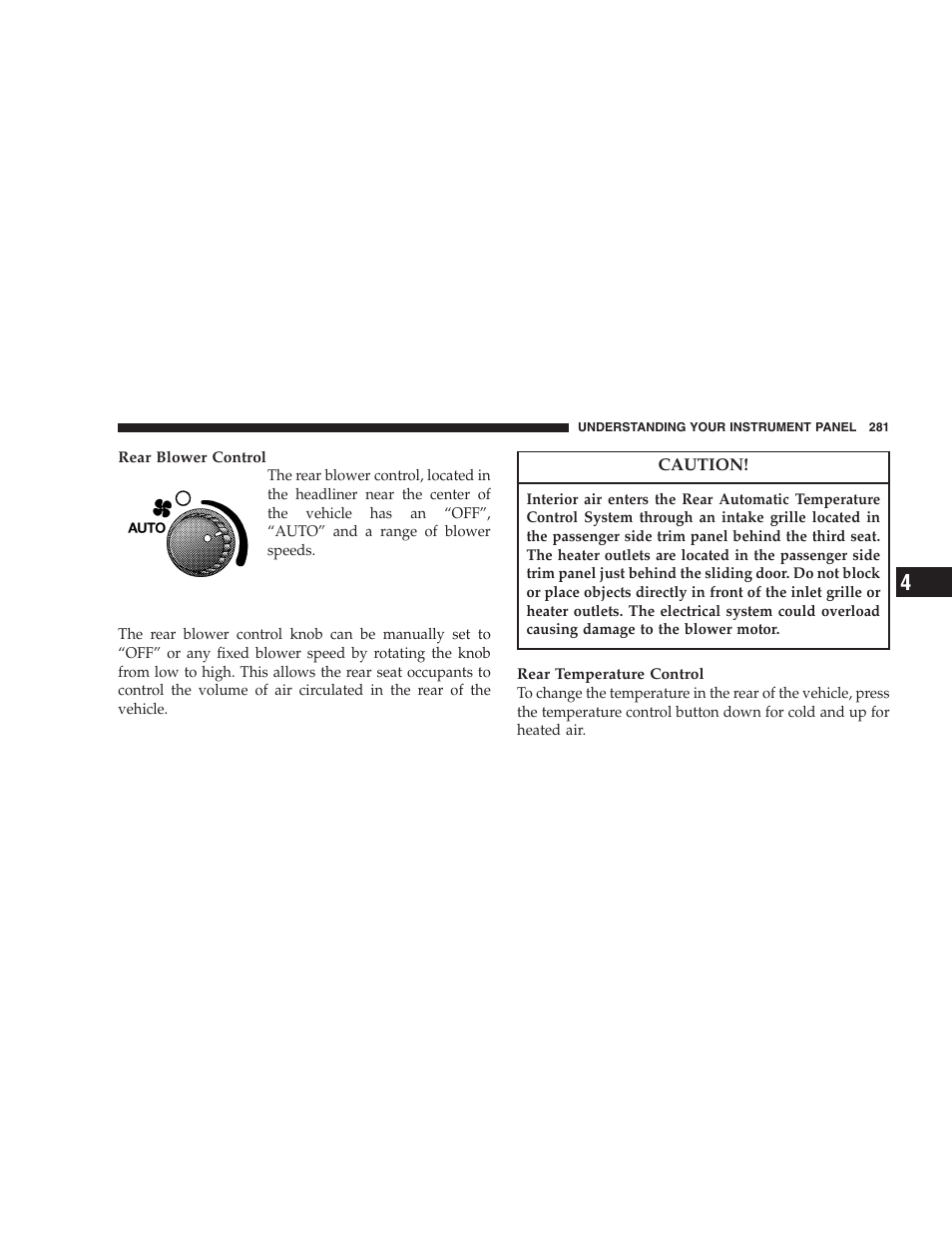 Dodge 2005 Grand Caravan User Manual | Page 281 / 480