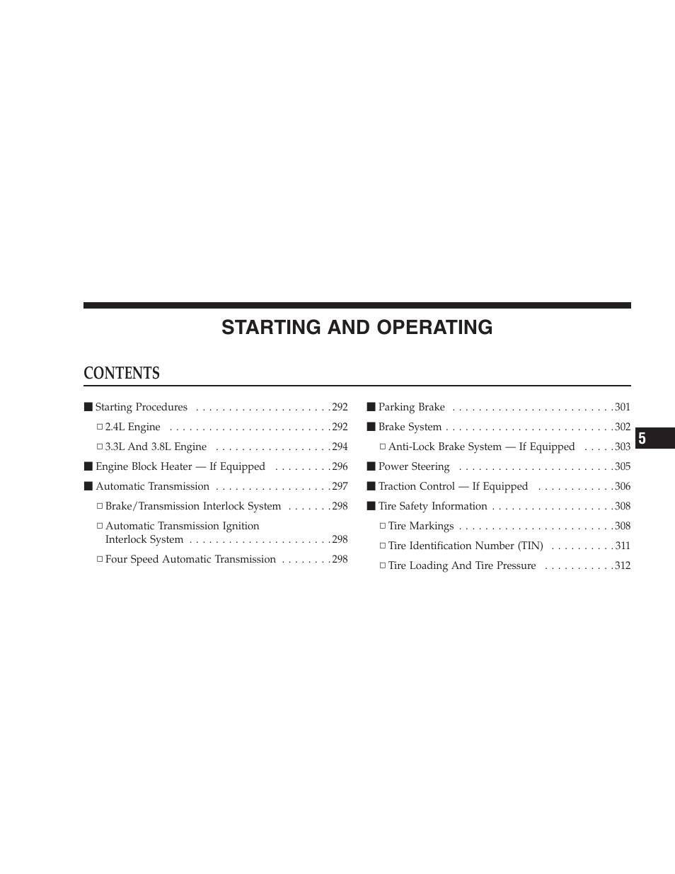 Dodge 2005 Grand Caravan User Manual | Page 289 / 480