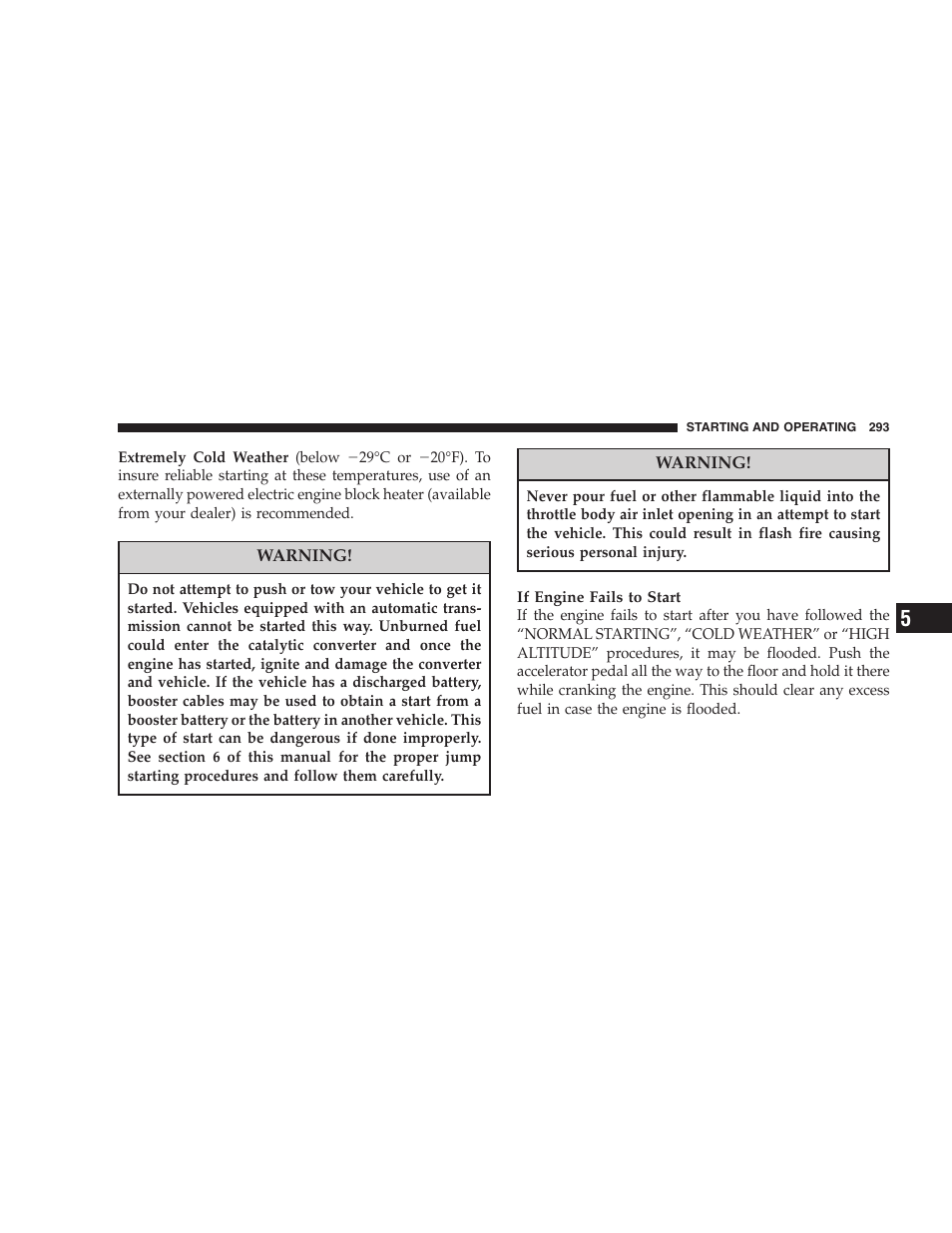 Dodge 2005 Grand Caravan User Manual | Page 293 / 480