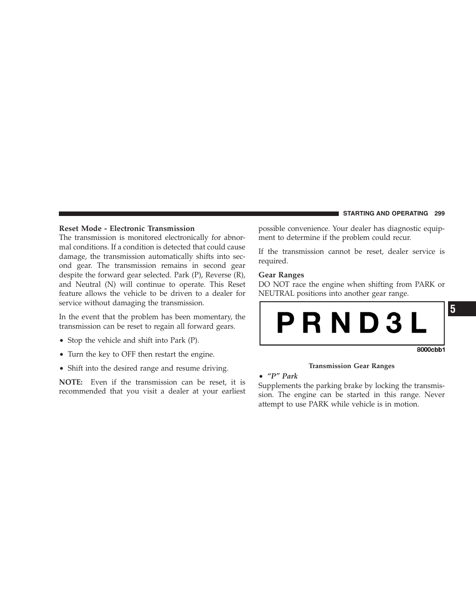 Dodge 2005 Grand Caravan User Manual | Page 299 / 480