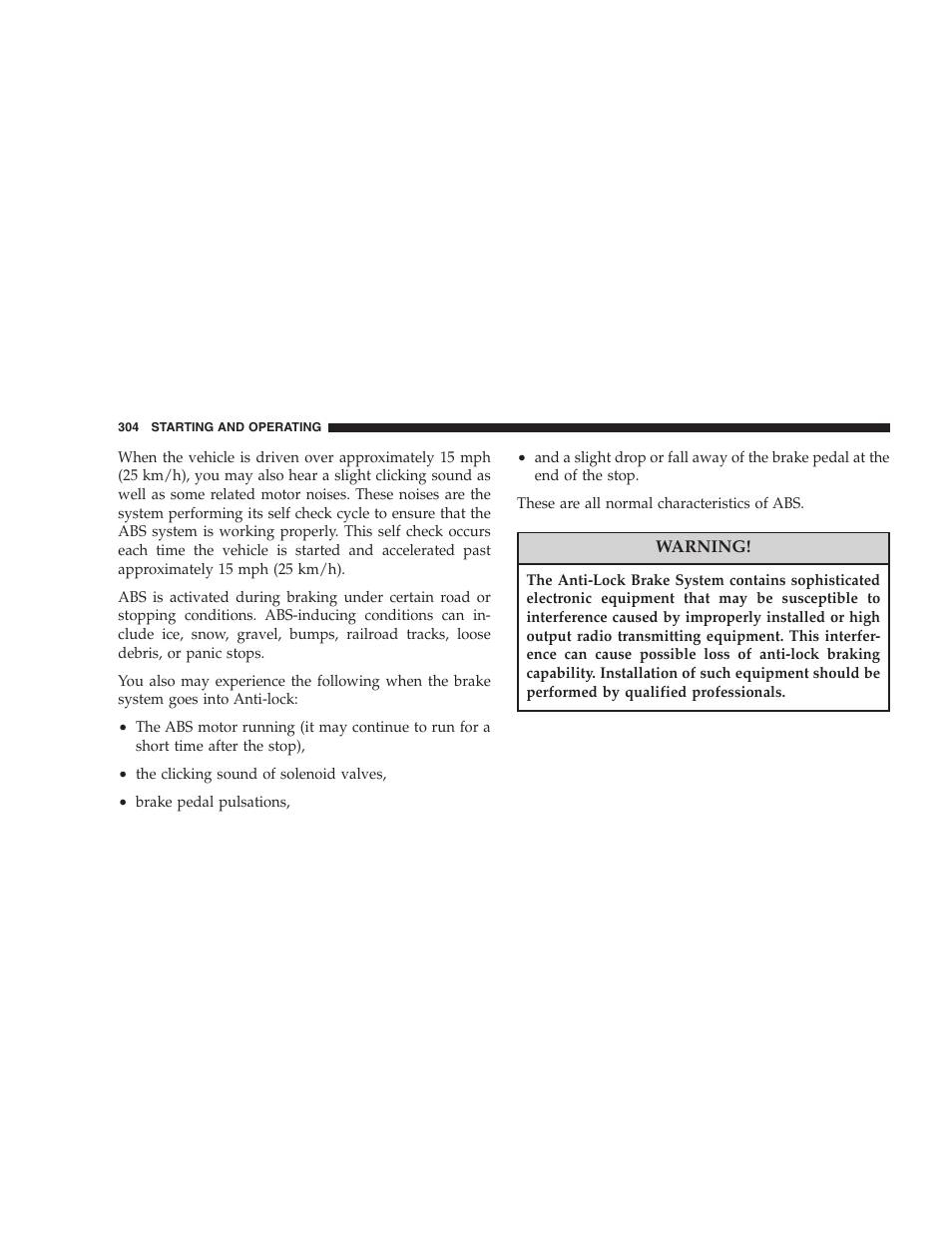 Dodge 2005 Grand Caravan User Manual | Page 304 / 480