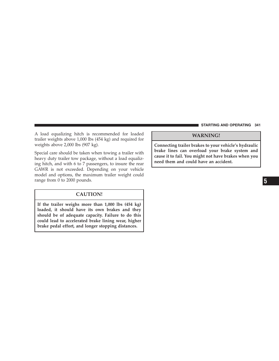 Dodge 2005 Grand Caravan User Manual | Page 341 / 480