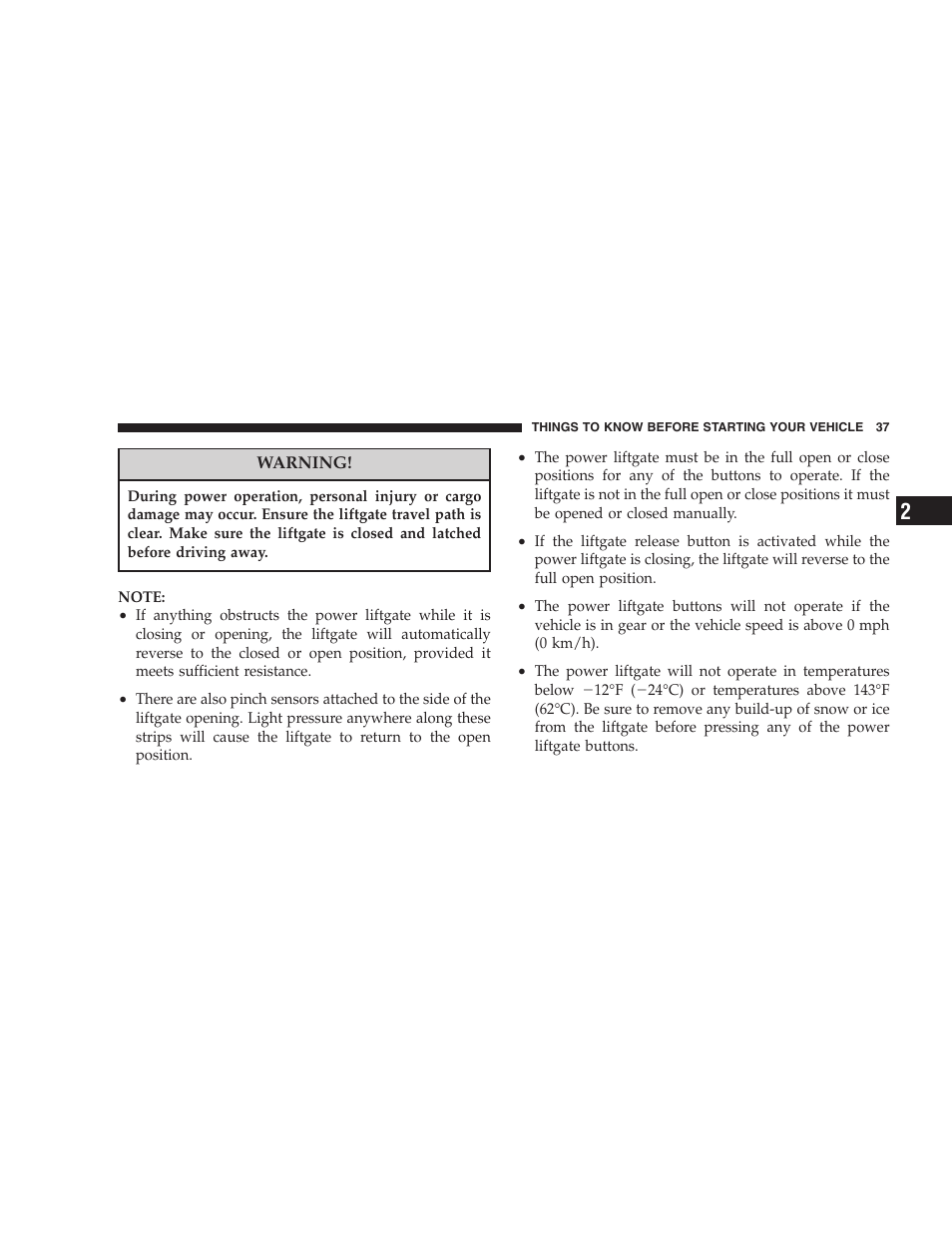 Dodge 2005 Grand Caravan User Manual | Page 37 / 480