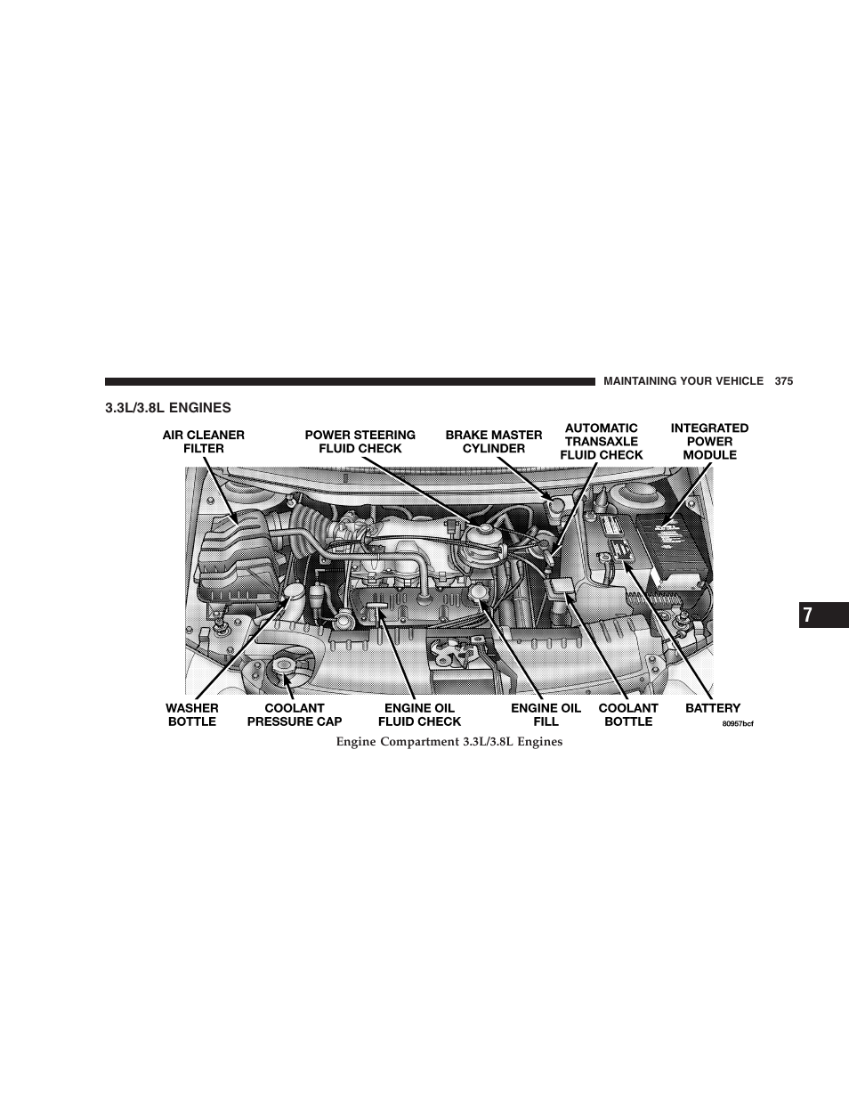 3l/3.8l engines | Dodge 2005 Grand Caravan User Manual | Page 375 / 480