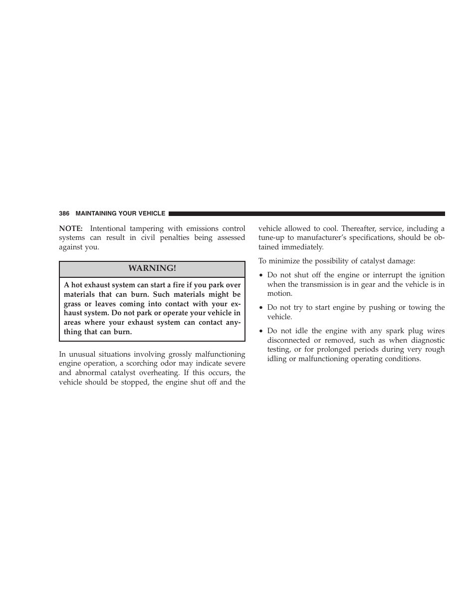 Dodge 2005 Grand Caravan User Manual | Page 386 / 480