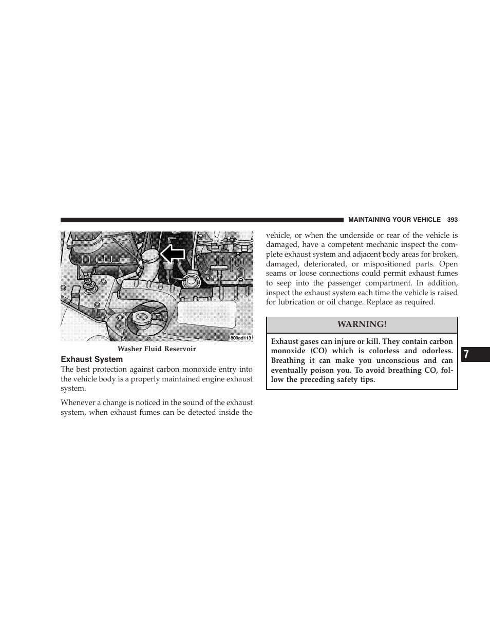 Exhaust system | Dodge 2005 Grand Caravan User Manual | Page 393 / 480