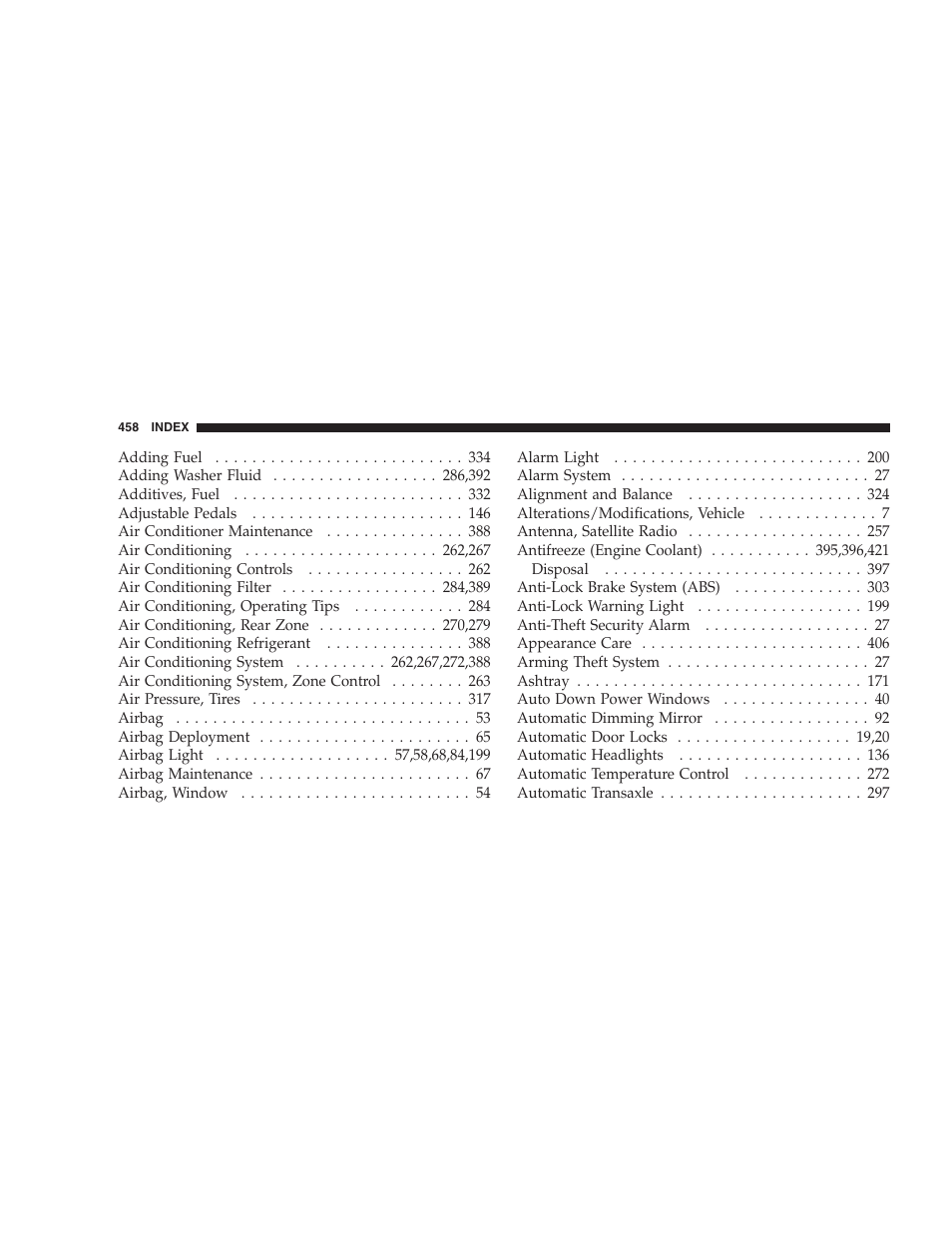 Dodge 2005 Grand Caravan User Manual | Page 458 / 480