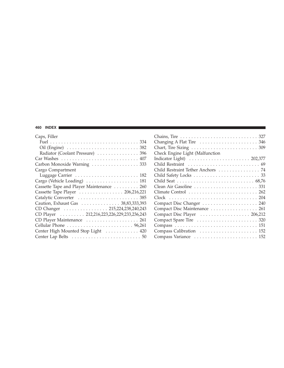 Dodge 2005 Grand Caravan User Manual | Page 460 / 480