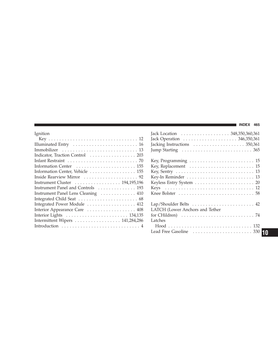 Dodge 2005 Grand Caravan User Manual | Page 465 / 480
