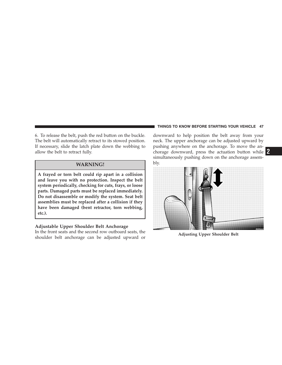 Dodge 2005 Grand Caravan User Manual | Page 47 / 480