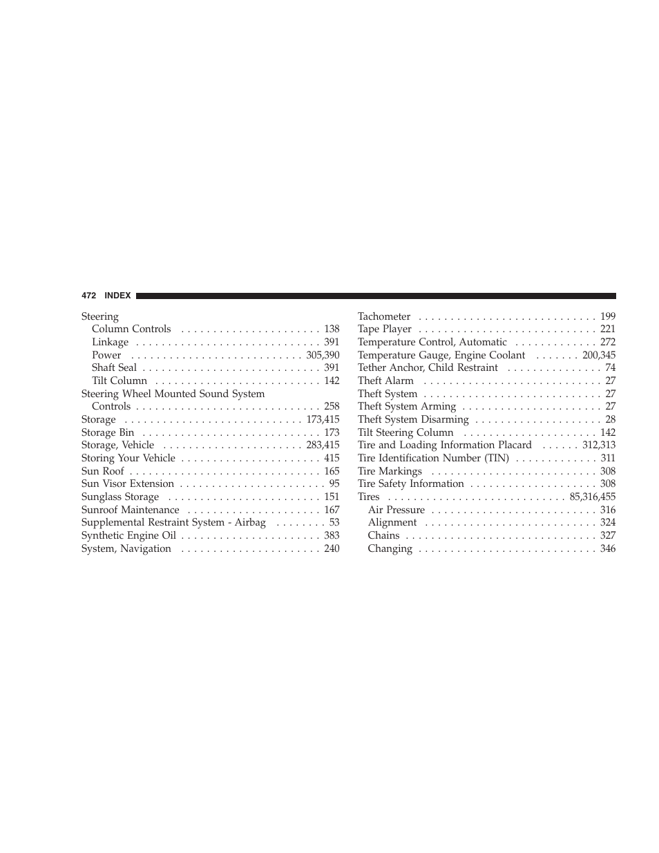 Dodge 2005 Grand Caravan User Manual | Page 472 / 480