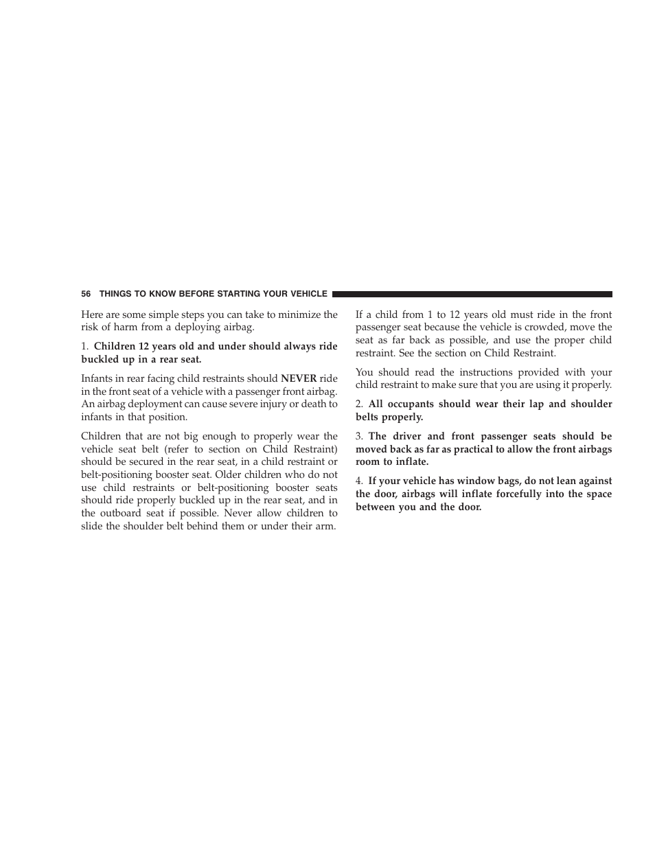Dodge 2005 Grand Caravan User Manual | Page 56 / 480