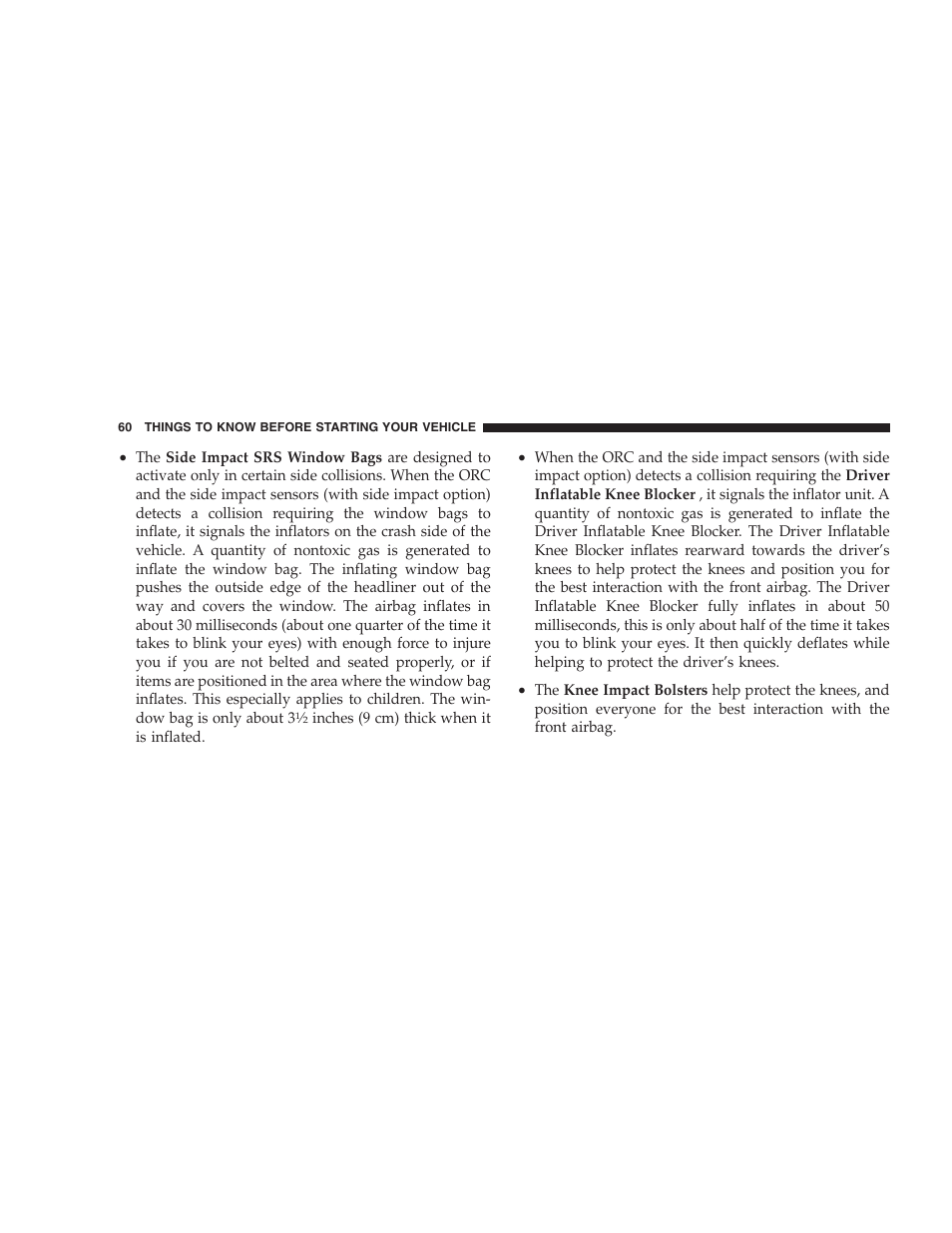 Dodge 2005 Grand Caravan User Manual | Page 60 / 480