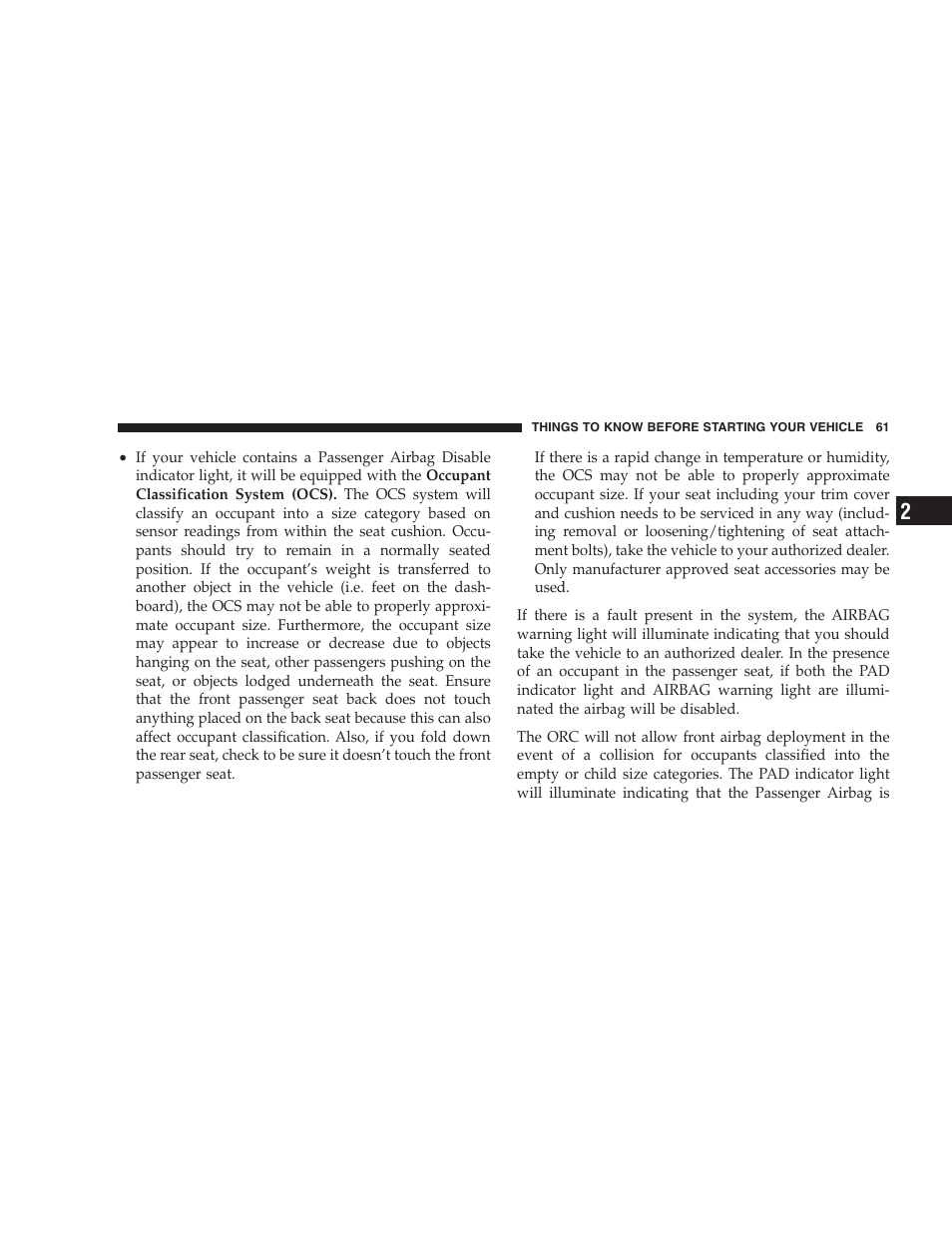 Dodge 2005 Grand Caravan User Manual | Page 61 / 480
