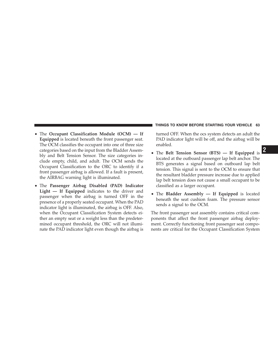 Dodge 2005 Grand Caravan User Manual | Page 63 / 480